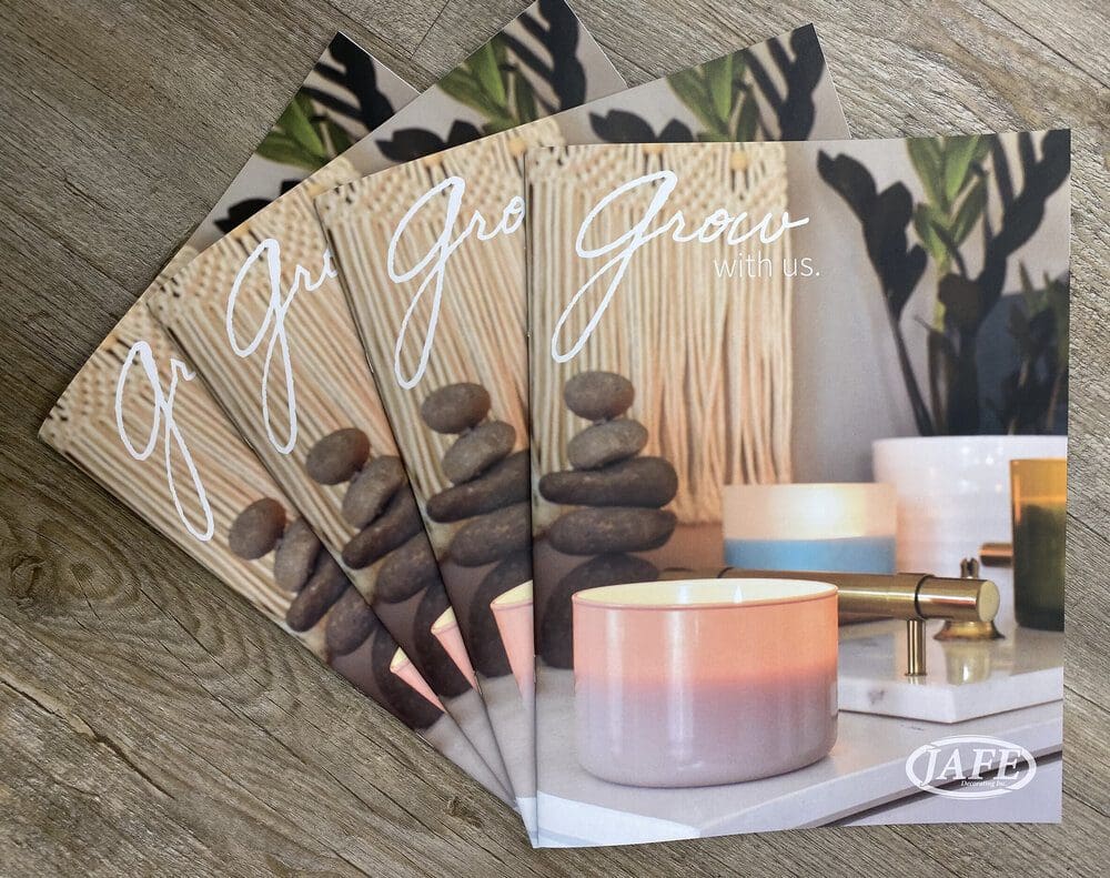 catalog, JAFE Decorating, decorated glass, custom candle jars